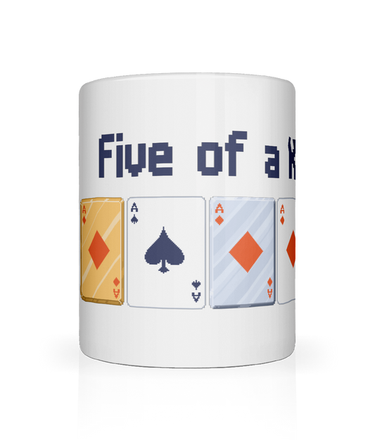 Balatro - Five of a Kind - White Mug